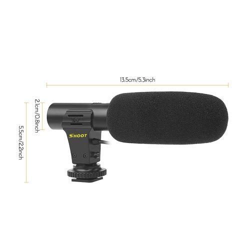 SHOOT XT451 Portable Condenser Stereo Microphone Mic With