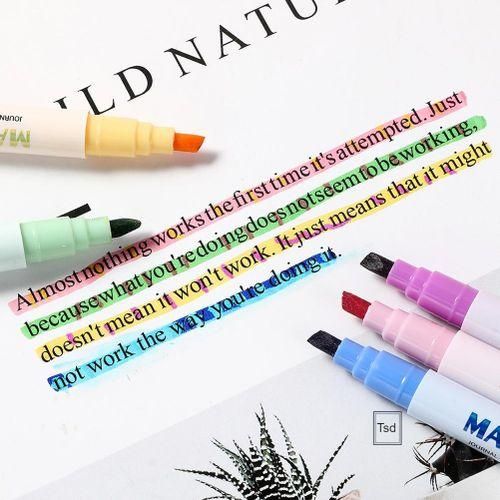 6pcs12pcs Double Head Color Changing Highlighter Smoothing