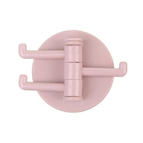 Hanger Hook 3split Wall Mouted ABS Door Hanger Hookd For ToiletPink