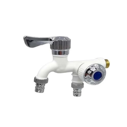 Double-head Quick-opening Multi-function Washing Machine Faucet One In Two Out Three-way Mop Pool Single Cold Washing Machine Faucet More