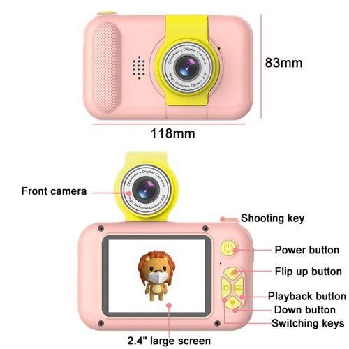 X101 Mini HD Lens Reversible Child Camera, Color: White32G White32GCard Reader