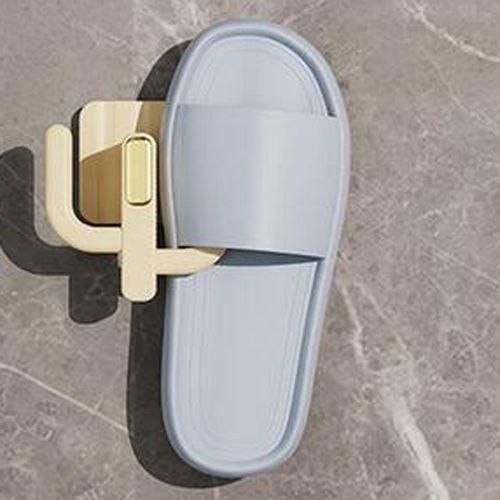 Wall Mount Slippers Rack Hanging Shelf Door Shoe Yellow