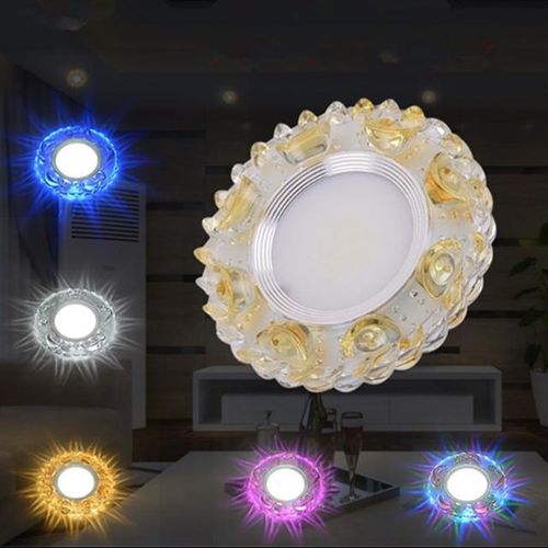 Cob Led Downlight Panel 3w 110v 220v Recessed Lamp Fixture For Halogen Lamp Decoration Purple Spot