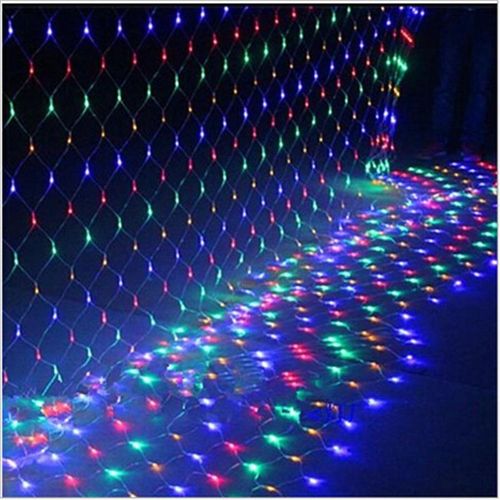 4mx6M 1.5MX1.5M 2x3M LED Outdoor Fishing Net Christmas Fairy Lights Festoon Garden Street Garland Curtain Wedding Tree Ramadan