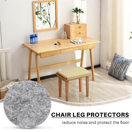 915 Generation 50Pcs Round Shaped Table Chair Furniture Leg Felt Mat Pad Gray
