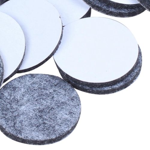 915 Generation 50Pcs Round Shaped Table Chair Furniture Leg Felt Mat Pad Gray