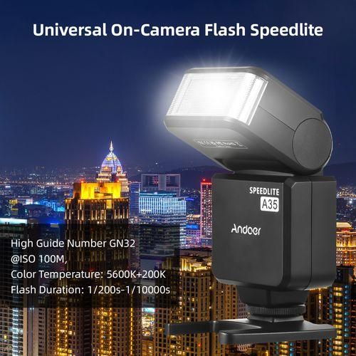 Andoer A35 Universal OnCamera Flash Electronic Speedlite