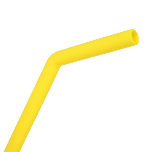 6x Reusable Food Grade Silicone Drinking Straight/Bent Straw Straws FREE Brushes