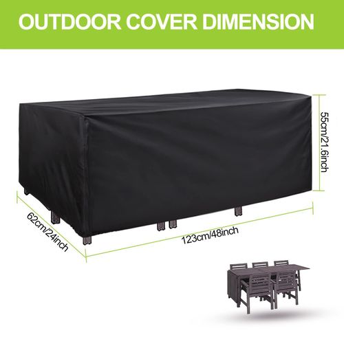 Patio Deck Box Cover Waterproof Storage Outdoor Ottoman Bench Protector Oxford