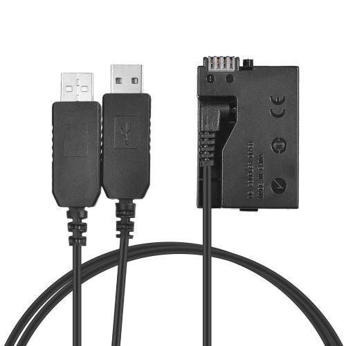 Andoer LPE8 DC Coupler USB Adapter Dummy Battery Camera