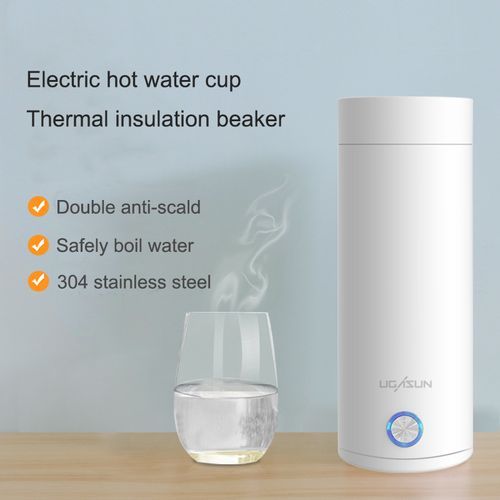 New Thermos Bottle Electric Heating Cup Portable Beaker Pink