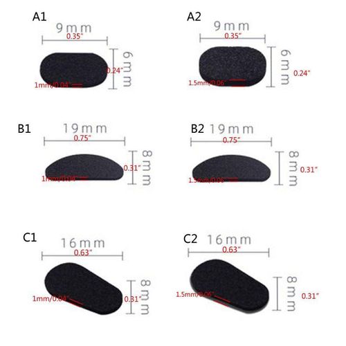 YOI*40Pcs Soft Foam Nose Pad Self Adhesive Anti-Slip Eyeglass Sunglasses Nose Pads