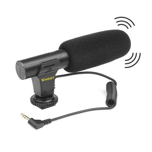 SHOOT XT451 Portable Condenser Stereo Microphone Mic With