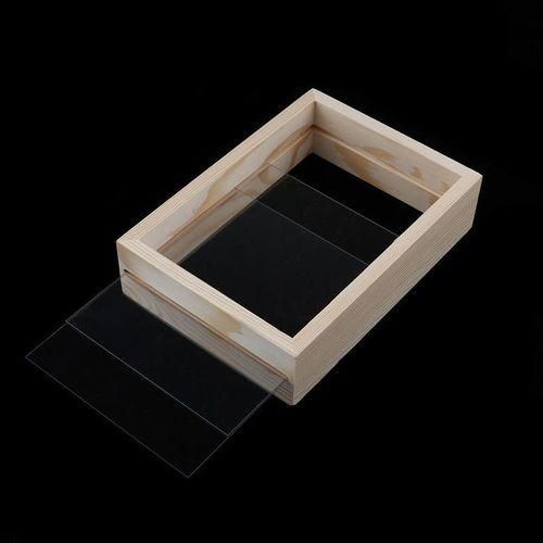 Wooden Picture Photo Frame Display Memory Box Display Set For Specimen