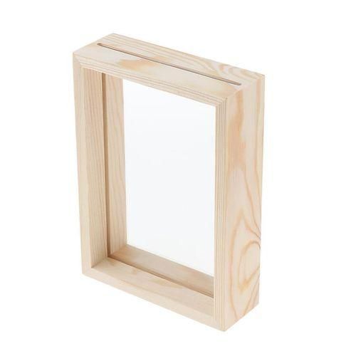 Wooden Picture Photo Frame Display Memory Box Display Set For Specimen