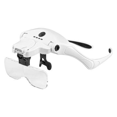 LED Illuminated Headband Magnifier 5 Detachable Lens