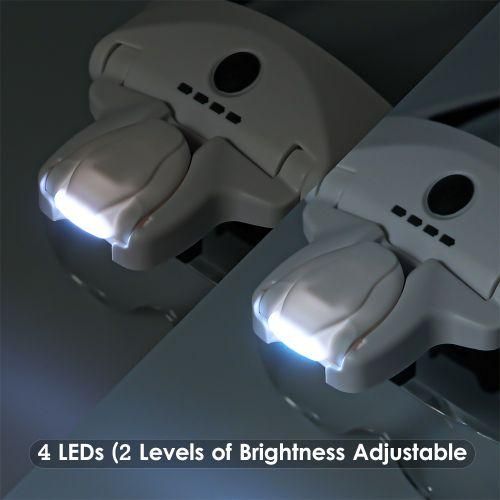 LED Illuminated Headband Magnifier 5 Detachable Lens