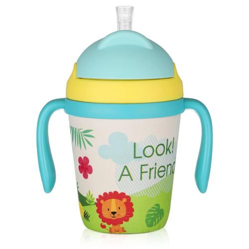 250ml Straw Cup for Toddler Animal Print Unbreakable Training Cup Ideal Gifts for Babies and Toddlers,Default NO5237