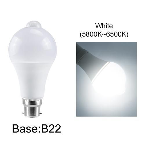 85-265V E27 PIR Motion Sensor Lamp 12W 15W 18W LED Bulb with Motion Sensor B22 Infrared Radiation Motion Detector Security