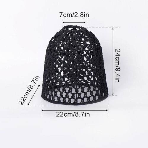 Handmade Woven Cotton Rope Lampshade Bohemian Fabric Lampshade Home Decor Homestay Hotel