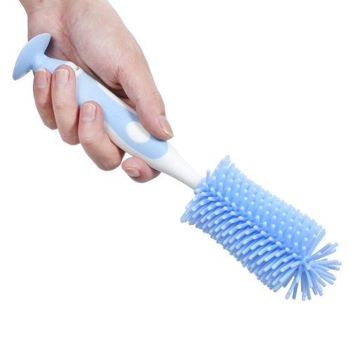Silicone Bottle Brush Long Handle Baby Bottle Cleaner 360