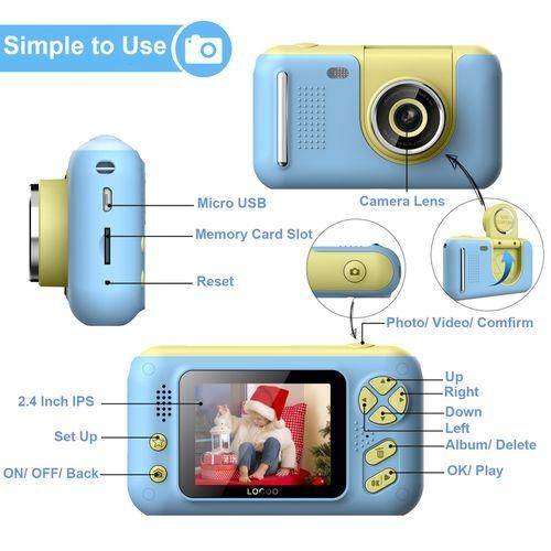 1080P Kids Digital Camera Mini Video Camera For Kids 40MP