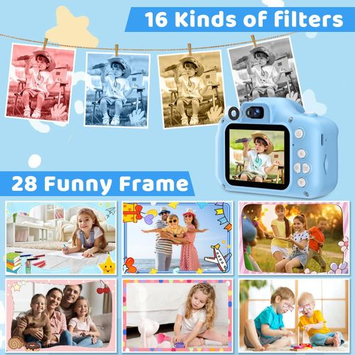 Kids Toy Camera,Digital Camera for Ages 3-10 Boys Girls Children,1080P HD Video Selfie Camera,with 32GB SD Card