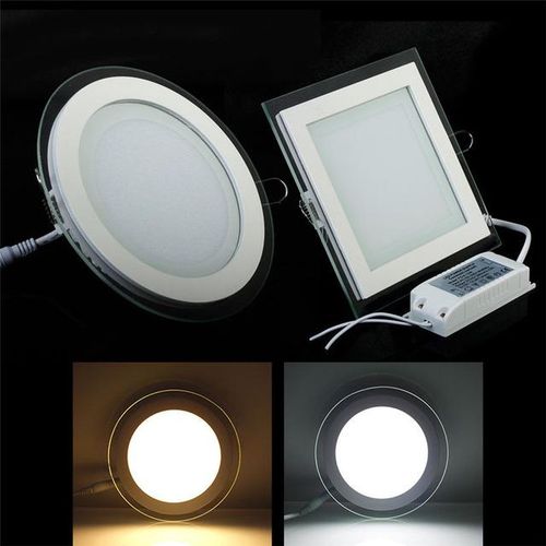 Dimmable Led Panel Downlight Square/ Glass Panel Lights High Brightness Ceiling Recessed Lamps For Home Smd5630 Ac85-265v