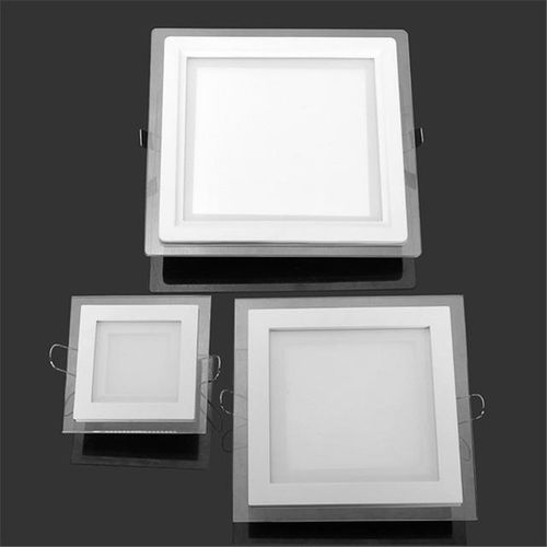 Dimmable Led Panel Downlight Square/ Glass Panel Lights High Brightness Ceiling Recessed Lamps For Home Smd5630 Ac85-265v