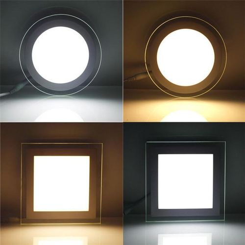 Dimmable Led Panel Downlight Square/ Glass Panel Lights High Brightness Ceiling Recessed Lamps For Home Smd5630 Ac85-265v