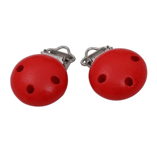 15Pcs Wooden Suspender Pacifier Holder Clips For Babies