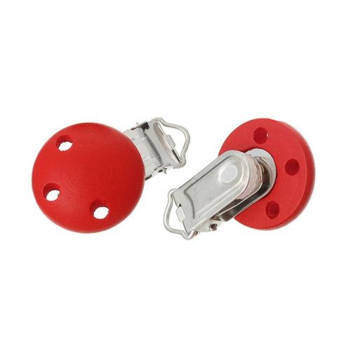 15Pcs Wooden Suspender Pacifier Holder Clips For Babies