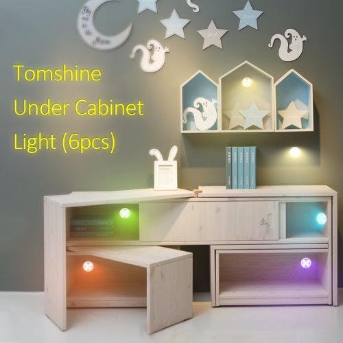 Tomshine 6pcs Under Cabinet Lights with Remote Control