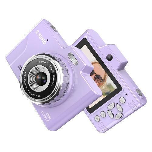 Portable Kids Camera 1080P Compact Camera 48MP Dual Lenses