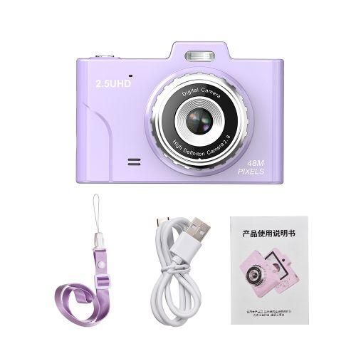 Portable Kids Camera 1080P Compact Camera 48MP Dual Lenses