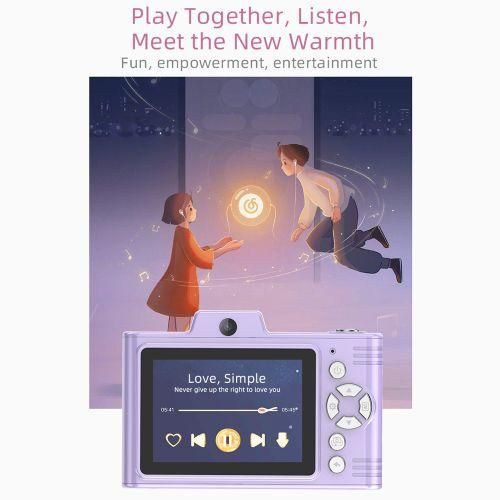Portable Kids Camera 1080P Compact Camera 48MP Dual Lenses