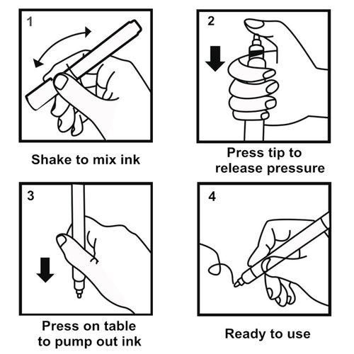 Double Line Outline Markers Fluorescent Marker Pen