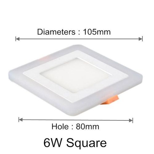 /square Dimmable Rgb Led Downlight Remote Control 6w/9w/16w/24w Recessed Led Ceiling Panel Ac85-265vdriver