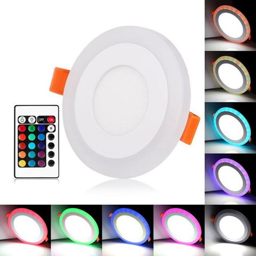 /square Dimmable Rgb Led Downlight Remote Control 6w/9w/16w/24w Recessed Led Ceiling Panel Ac85-265vdriver