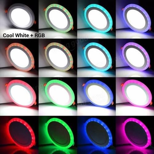 /square Dimmable Rgb Led Downlight Remote Control 6w/9w/16w/24w Recessed Led Ceiling Panel Ac85-265vdriver