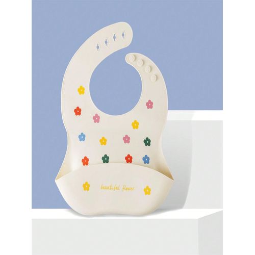Hot selling maternal and child products, waterproof baby bib, children's silicone bib, baby drool rice bag, no wash