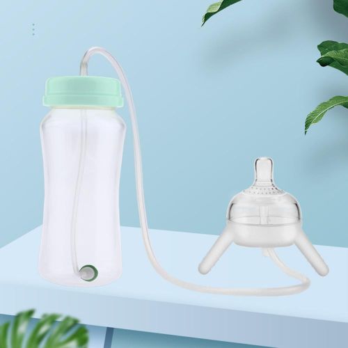 Separate Formula Milk Bottle BPA-Free Reusable Soft Straw Bottle for Children Drinking Accessories NO5245