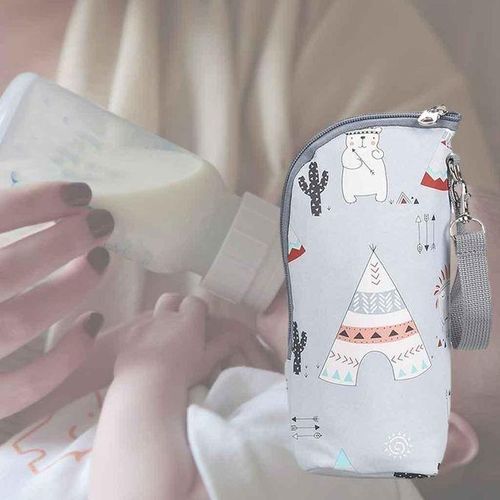 2 Pieces Multifunctional Milk Bottle Warm Bag Breast Milk