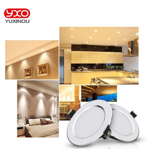 5w 7w 9w Waterproof Led Downlight Dimmable Warm White Cold White 3 Color Recessed Led Lamp Spot Ac85-265v