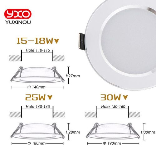 5w 7w 9w Waterproof Led Downlight Dimmable Warm White Cold White 3 Color Recessed Led Lamp Spot Ac85-265v