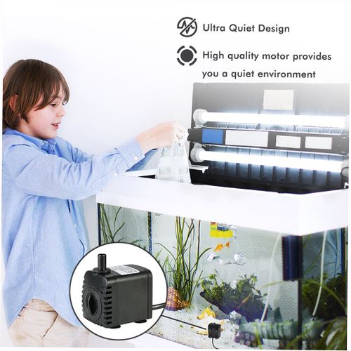 600L/H 8W Submersible Water Pump For Aquarium Tabletop