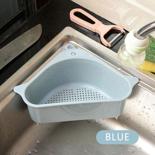 New 2020 Suction Cup Triangular Sink Strainer Drain Shelf Vegetable/fruit/sponge/tool Kitchen Triangular Sink Filter Sink Sieve