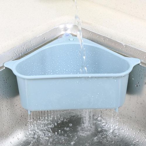 New 2020 Suction Cup Triangular Sink Strainer Drain Shelf Vegetable/fruit/sponge/tool Kitchen Triangular Sink Filter Sink Sieve
