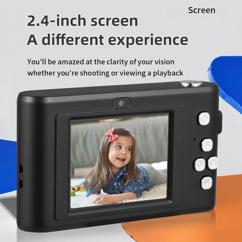 1080P Digital Camera Digital Video Camera 50MP Photo Dual Lens 2.4 Inch Screen 8X Digital Zoom Built-in Flash Battery with 32GB TF Card Birthday Festival Gift for Kids Students Teenagers