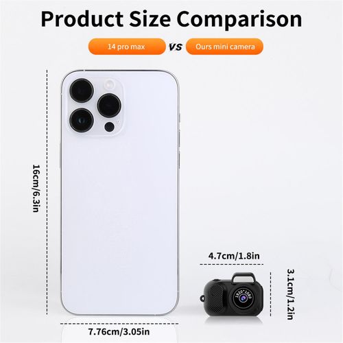 Y3000 Digital Video Camera 0.96 inch screen Mini 1080P HD Camera Outdoor Sports Pocket Camera with Screen Recorder Car Recorder Bike Motorcycle Sports DV
